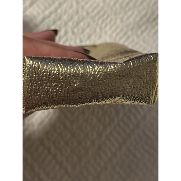 vintage St Thomas gold lame leather coin purse or cigarette holder bag 1960s - Picture 6 of 8